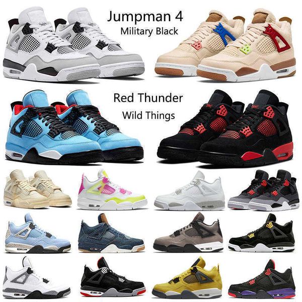 

jumpman 4 4s mens basketball shoes university blue white oreo shimmer red thunder metallic purple black cat paris bred men women sneakers