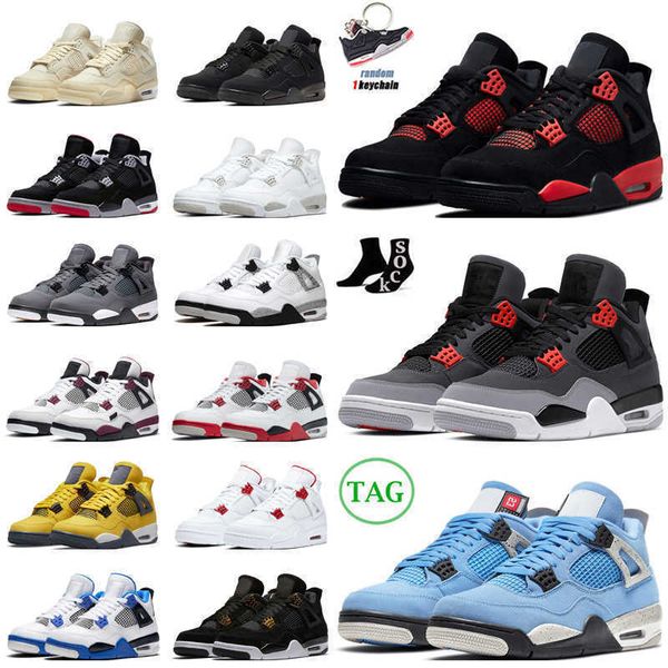 

jumpman 4 4s basketball shoes men women red thunder infrared black cat bred university blue sail cool grey white oreo royalty mens trainers