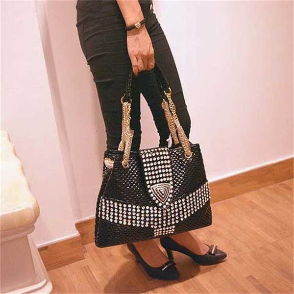 

shoulder bags female bag tide diamond drill women handbag shoulder messenger bags portable casual rhinestone ladies crossbody 221017
