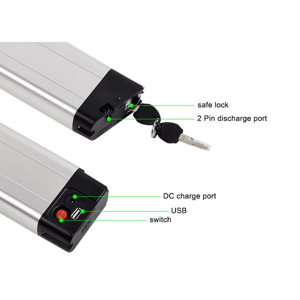 

electric bike batteries 36v 8ah 9.6ah rapier lithuim battery 10.5ah for zundapp z101 ebike battery 250w 350w 500w with charger