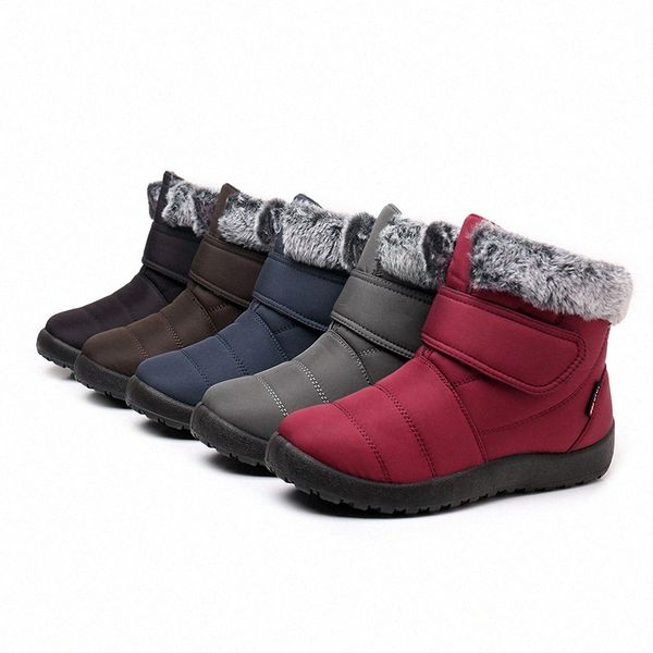 

2022 boot bottes femme sale of new winter cloth shoe womens warm elderly ankle snow boots large cotton booties middle aged and elderly woma, Black