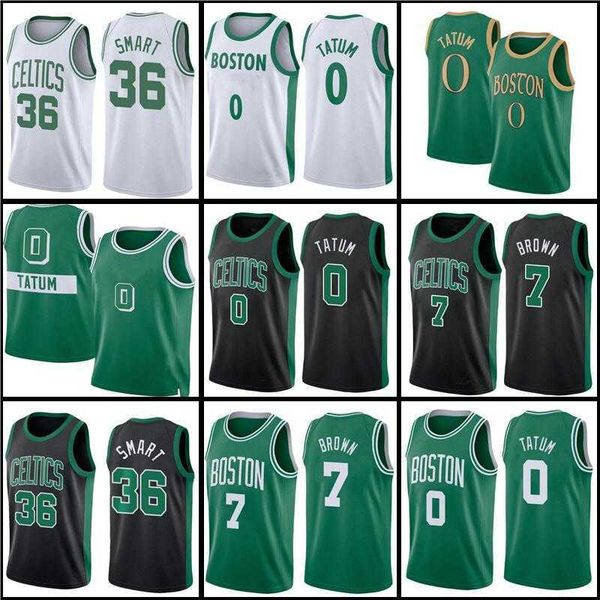 

2022 fans 2022 new patch basketball jerseys 0 33 7 36 bostons celtices jayson tatum larry bird jaylen brown marcus smart 5312, Black