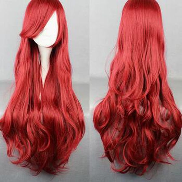 

2022 elegant natural long wavy synthesize comic wig cos wig, Black