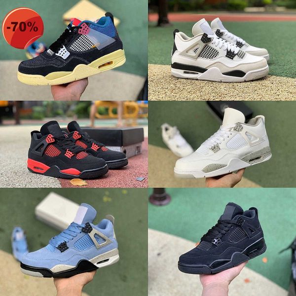 

basketball shoes trainers sneakers designer military black university blue infrared cement cat noir white oreo lightning red rasta thunder 4