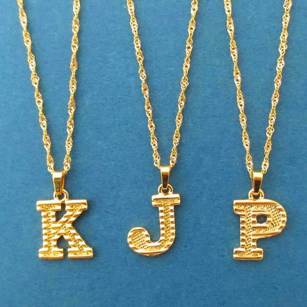 

pendant necklaces dainty a-z letter necklaces for women girls initial pendant english letter bet jewelry friends gifts l221011, Silver