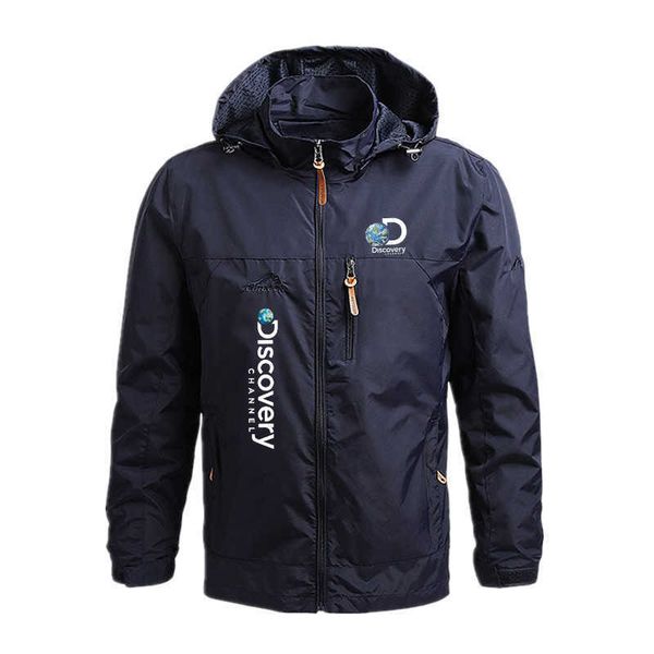 

men's jackets discovery men's military jacket winter fall windproof waterproof cycling wear pilot hoodie men's arm embroidere, Black;brown