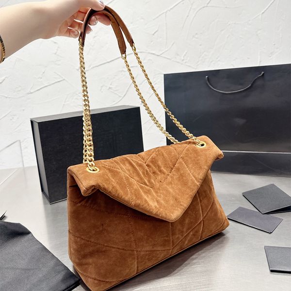 

women luxury designer bag loulou gold chain tassels handbag frosted leather wallet shoulder bags messenger crossbody lady retro totes design