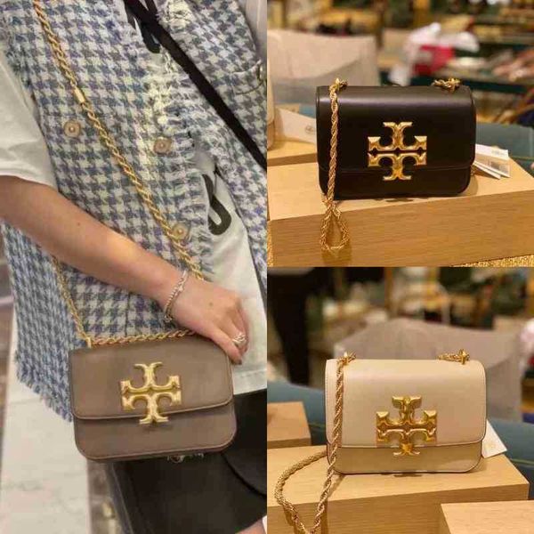 

designer handbags torysburchs genuine agency purchase of eleanor leather one chain bag small gold brick women's shoulder crossbody