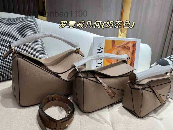

fashion bag 2022 designer bags loews women's leather puzzle geometric splicing soft small square home mini osjw
