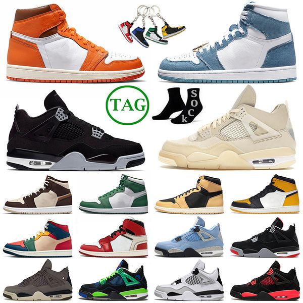 

original og 4 jumpman basketball shoes men 4s canyon purple 1 sneakers gorge green yellow toe 1s heirloom offs white violet ore women