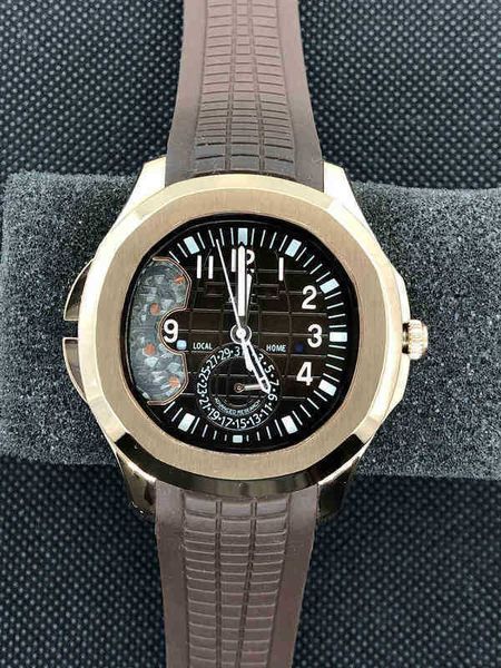 

aaaaa luxury watches for mens pate philipp automatic baida mechanical parrot series three needle tape leisure fashionwristwatches fashion na, Slivery;brown