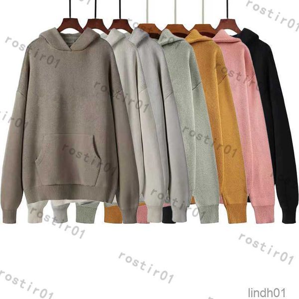 

men's jackets autumn designer mens hoodies essential spring men fears sweater of hoody god pullover embroidery sweatshirt ess loose lon, Black;brown