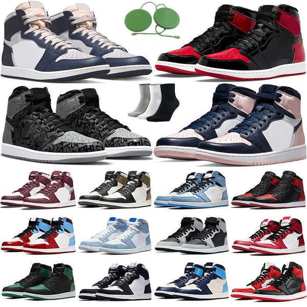 

basketball shoes 1 1s trainers georgetown rebellionaire bred patent university blue dark mocha fearless shattered backboard chicago mens, Black