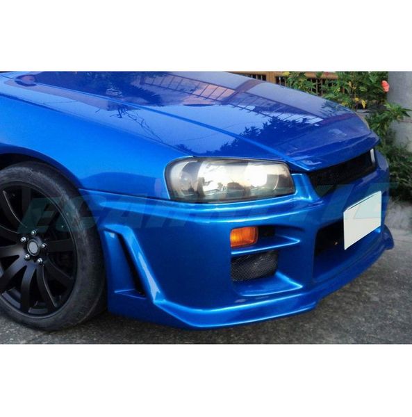 

for skyline r34 gtt hood lip boonet spoiler fiber glass made unpainted2278