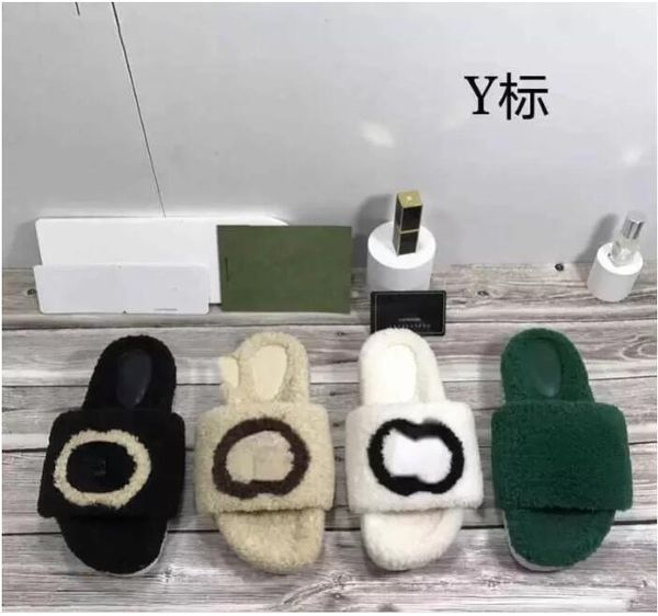 

thick bottom high version mop 2022 autumn new style small fragrance wear out home fashion lamb wool flip flop, Black
