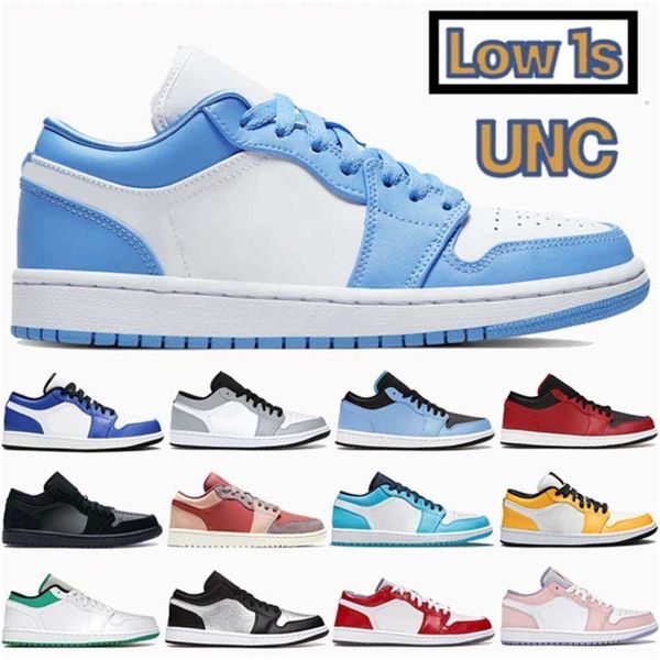 

2021 low 1 1s mens basketball shoes unc university blue light smoke grey panda triple black reverse bred laser orange women sneake mikee