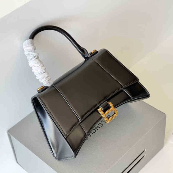 

designer shoulder balencaigass bags selling black full leather women's bag hourglass messenger small fashionable versatile foreign styl
