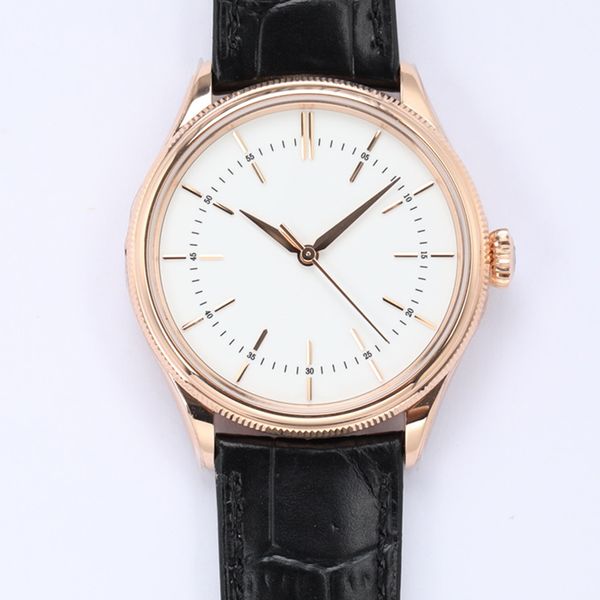 

watch men watches business wristwatch automatic mechanical watches for man leather strap waterproof wristwatches montre de luxe 39mm, Slivery;brown