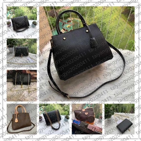 

five styles designer shoulder bags fashion wallet luxury messenger bag women's chain handbag with dust bag