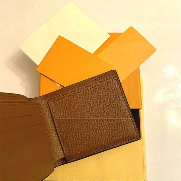 

paris plaid style mens wallet fashion men purse special canvas multiple short small bifold wallet with box n60895 beautiful, Brown;gray