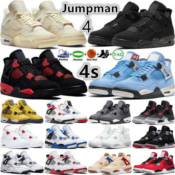 

jumpman 4 4s men women basketball shoes university blue sail red thunder black cat white oreo bred infrared fire red tour yellow mens
