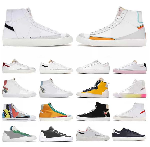 

2022 blazer mid 77 vintage low men women casual shoes black white multi color pink pacific blue kumquat thermal mens