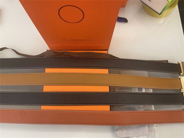 

luxury fashion designer men's women's belts gold silver belt pure leather 3.8cm dustproof cloth with box certificate gift rope han, Black;brown