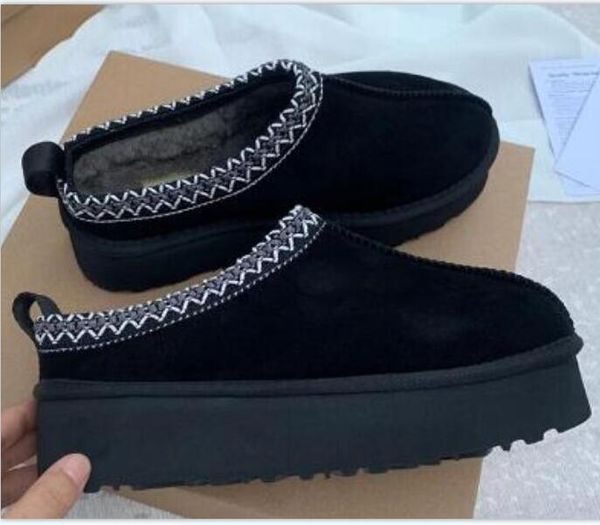 

women men tasman platform boots men's women's cotton shoe boots, Black