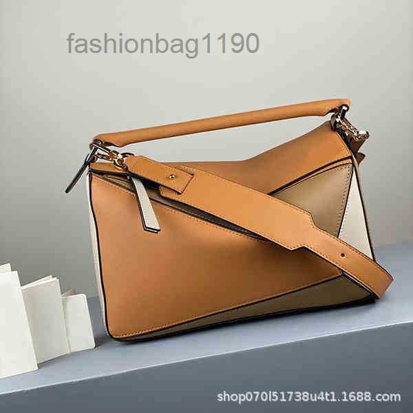 

designer bags bag loews 2022 fashion leather mini geometric portable splicing soft leather women's single diagonal pillow wuth