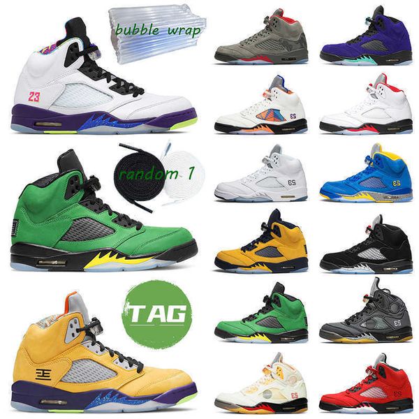 

jumpman 5 men basketball shoes 5s camo 3 sail white cement alternate oregon michigan international flight mens trainer sports sneakers, Black