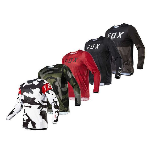 

men's t shirt foxx breathable sweat wicking mountain bike cycling suit long sleeve summer cross-country motorcycle, White;black