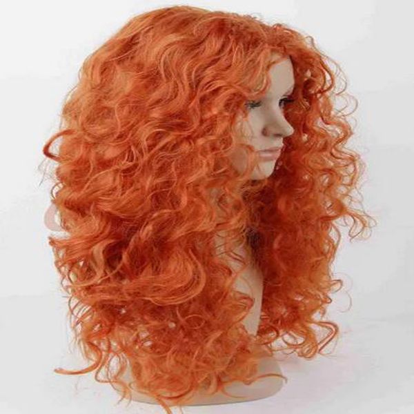 

fashion women wave curly heat resistant hair synthetic hair wigs, Black