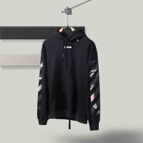 

factory online export brand new sweater fall winter off men's and women's hooded, Black