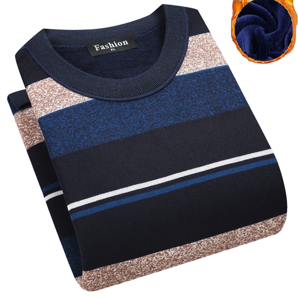 

sweater men winter thin fleece o-neck thermal men clothes knitted striple slim fit pullover pull homme, White;black