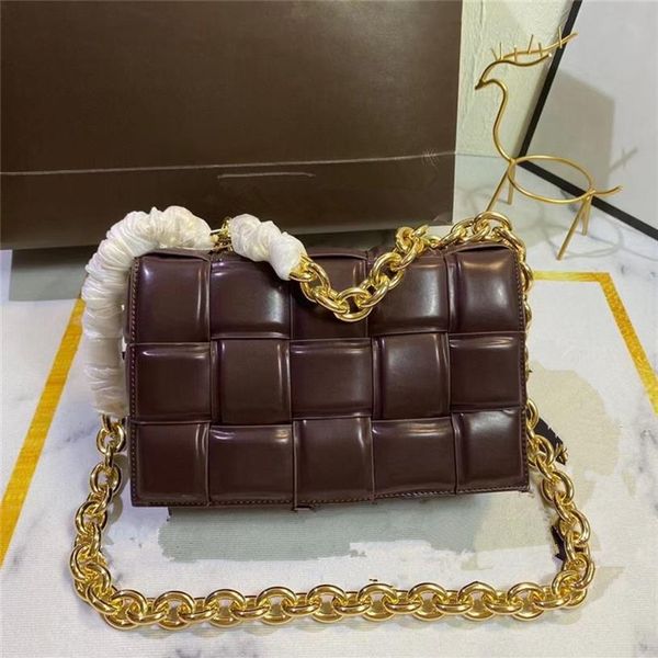 

totes canvas bag handbags designers shoulder bag weave grid wallet chain leather handbag designer bags women crossbod207b