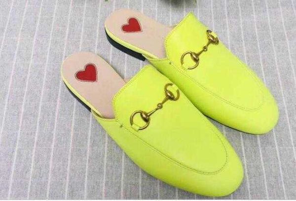 

men slippers beach slippers mules slippers leather soft cowhide lazy buckle princetown classic size 39-45, Black