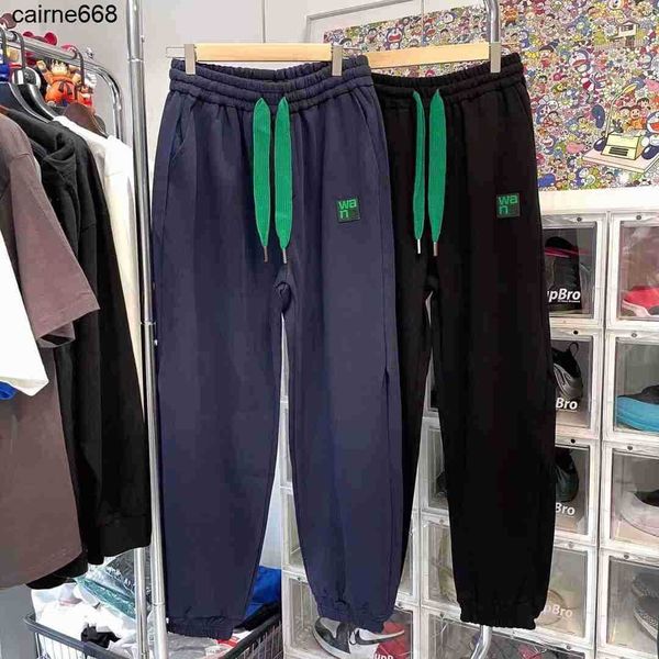 

women's designer pants new silicone contrast leggings sports casual pants alexanders couples slim casual pants wangs, Black;white