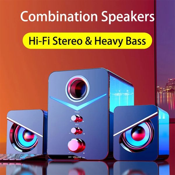 

portable speakers home theater system caixa de som pc bass subwoofer bluetooth speaker computer music boombox desklapaltavoces tv 221014