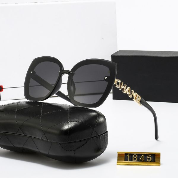 

luxury sunglasses for man woman designer square goggle beach sun glasses retro rimless frame luxury design uv400 with box, White;black