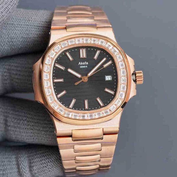 

luxurys pp watch men pateks mechanical wristwatch aaaaa 40mm men's automatic diamond green dial super luminous cal325 movement waterpro, Slivery;brown