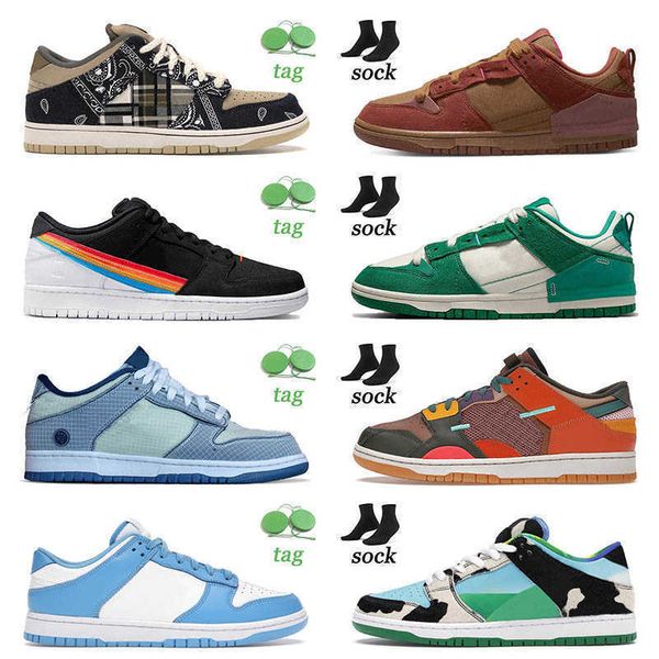 

2022 new fashion women mens skate running shoes low parra abstract art coast unc black white grey fog unc off bordeaux bart simpson designer