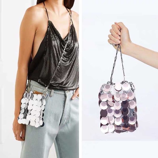 

shoulder bags fashion women chain bling diagonal phone sequin package flash purses and handbags for girls evening bag 221017
