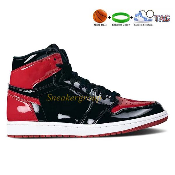 

designer 1 high og 1s basketball shoes jumpman patent bred taxi university blue bleached coral mid light smoke grey black whi