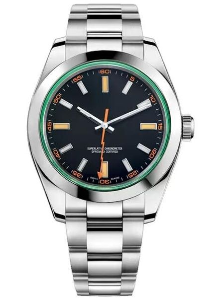

sale men watch 40mm stainless steel strap mens watches automatic mechanical movement sapphire glass 3atm waterproof, Slivery;brown