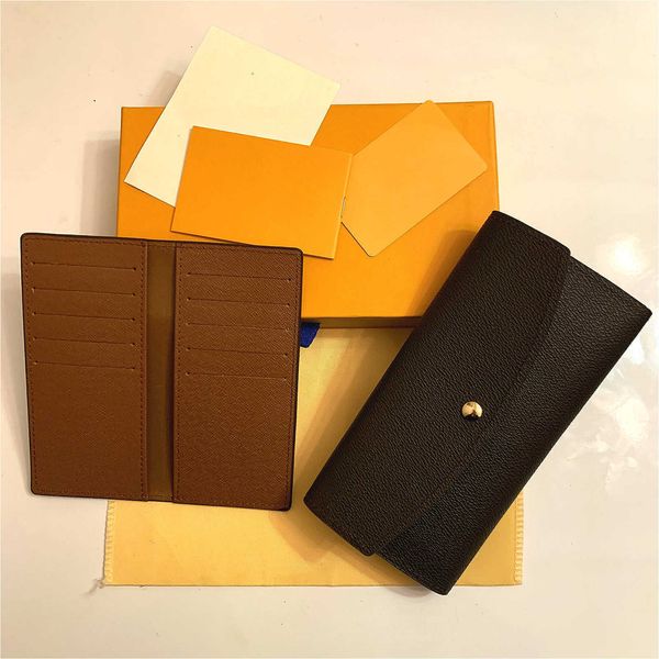 

2pcs set card holder emilie womens sarah clemence pouch pochette accessoires coin purse neo porte cartes wallet beautiful, Red;black