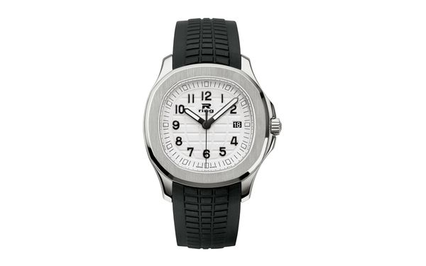 

watch ss-40mm men's watch automatic mechanical movement rubber colored strap waterproof and luminous, Slivery;brown