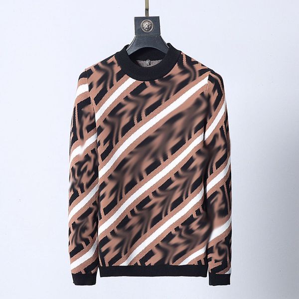 

designer brand men's sweaters 100% cotton long sleeve pullovers for mens womens classic striped plain sweatshirts autumn winter warm co, White;black