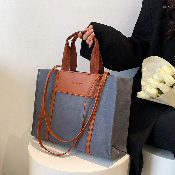 

evening bags casual large capacity tote bag designer canvas women handbags luxury patchwork shoulder crossbody hobos big shopper purses