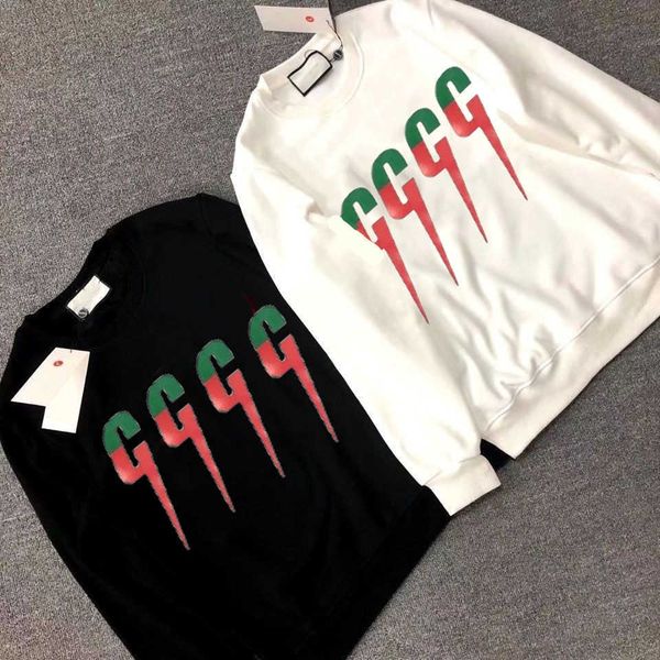 

23ss hooded sweatshirts mens women designer hoodies mens clothing high street print hoodies pullover winter sweatshirts designer hoodie, Black