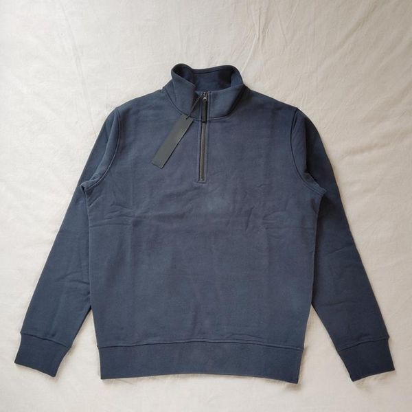 

classical design sweatshirt stand collar streetwear jogger pullover, Black